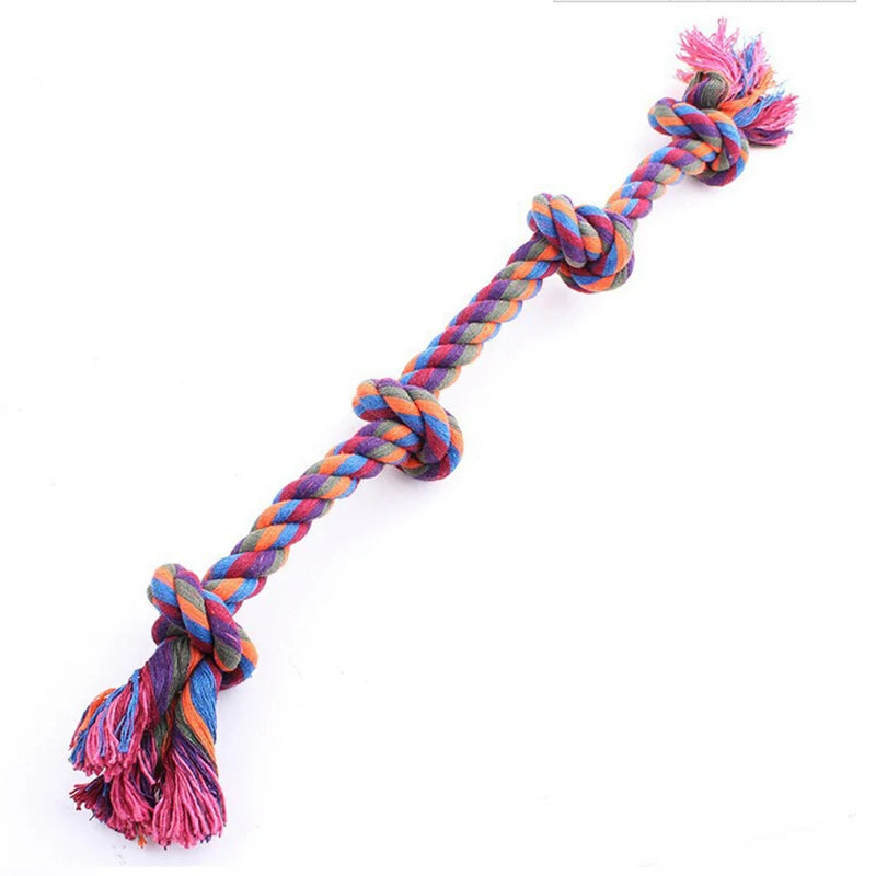 Cão mordida corda brinquedos pet moagem dente brinquedos corda de algodão material inofensivo cães brinquedos de limpeza de dentes pet cão corda brinquedos