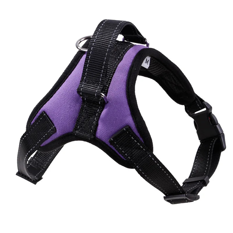Coleira de nylon resistente para animais de estimação, coleira ajustável acolchoada extra grande, médio e pequeno, colete husky, produtos para cães grandes