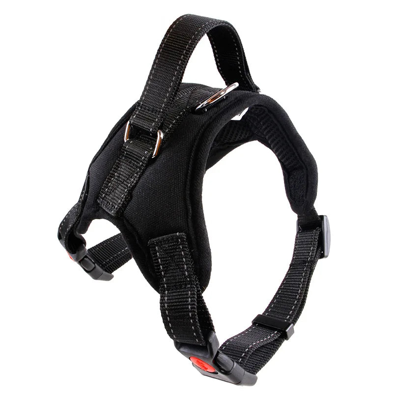 Coleira de nylon resistente para animais de estimação, coleira ajustável acolchoada extra grande, médio e pequeno, colete husky, produtos para cães grandes