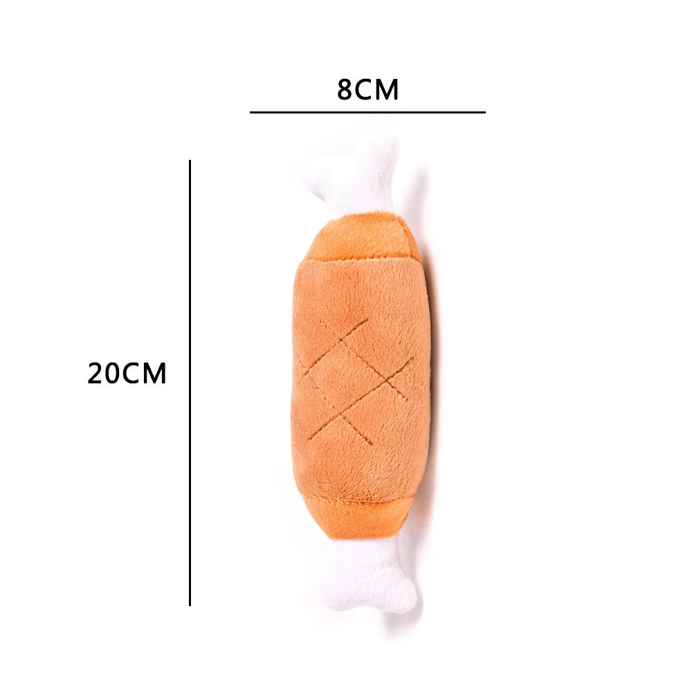 Donuts brinquedos para gatos de estimação cães squeaker brinquedos de pelúcia produtos para cães duráveis brinquedos de rangido para cães pequenos filhote de cachorro produtos para animais de estimação ty0067