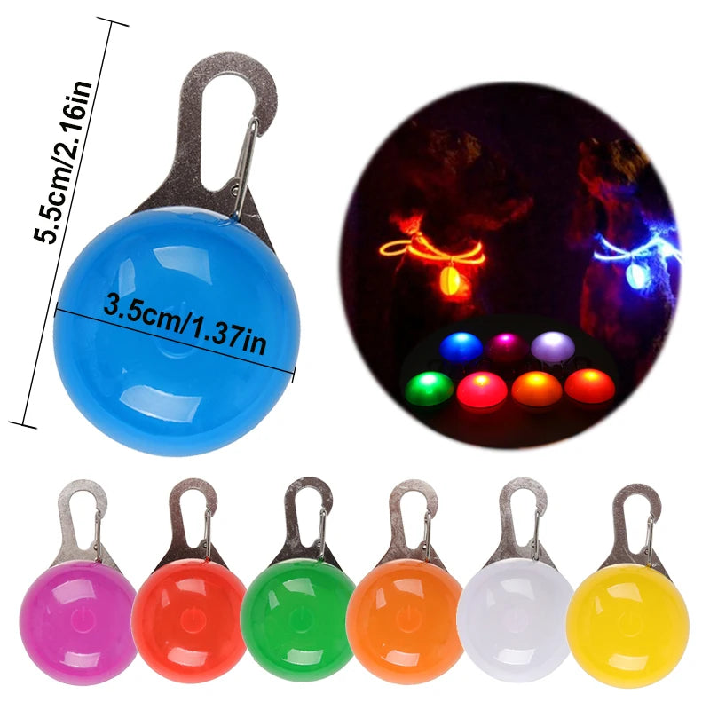 YUDODO-LED Coleiras Fluorescentes Luminosas para Animais de Estimação, Segurança Noturna, Brilho Piscando, Nylon, Trela Do Cão, Pet fornecimentos