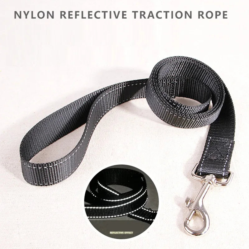 Coleira de nylon resistente para animais de estimação, coleira ajustável acolchoada extra grande, médio e pequeno, colete husky, produtos para cães grandes