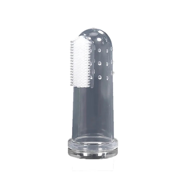 Escova de dentes de silicone para animais de estimação, escova de dentes para cães e gatos, acessórios para limpeza oral de dentes de animais de estimação, além de perros