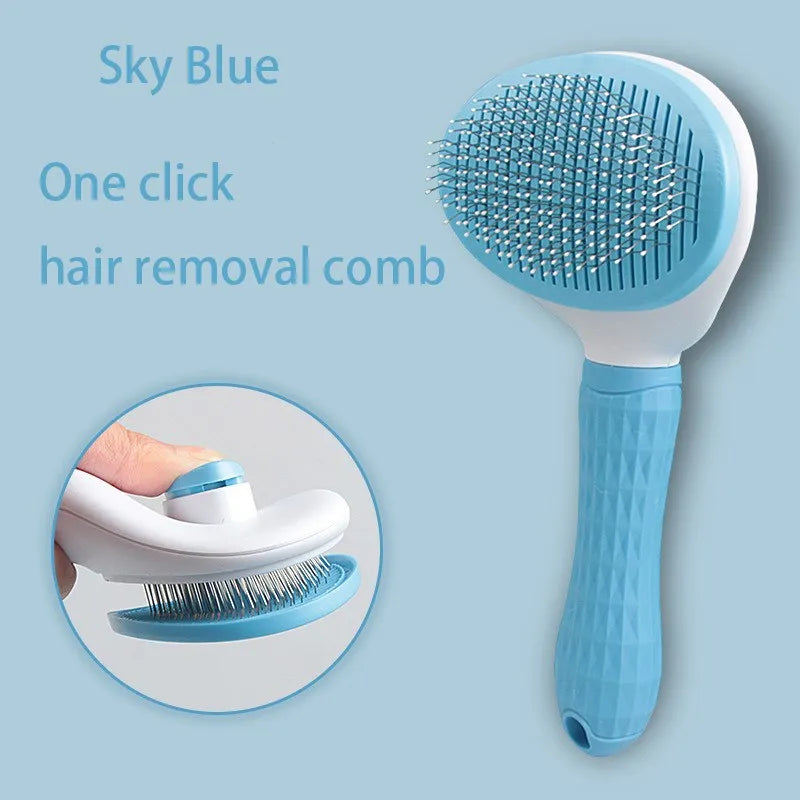 Escova de cabelo para cães e gatos, escova removedora de pelos de animais de estimação para cães, gatos, filhotes, gatinhos, ferramentas de preparação, acessórios para cães, suprimentos para animais de estimação