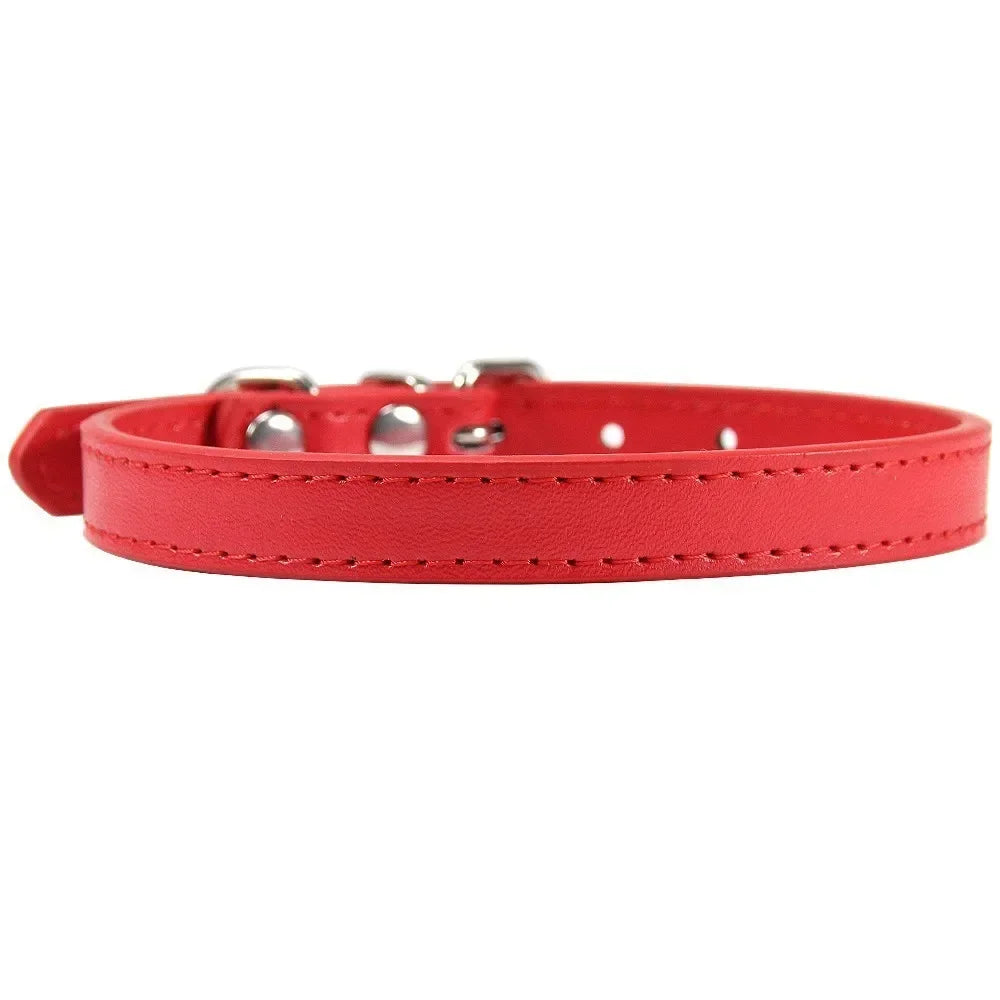 Colar de couro colorido para cachorro, gato e gatinho, colar personalizado com nome, acessórios para animais, arnês