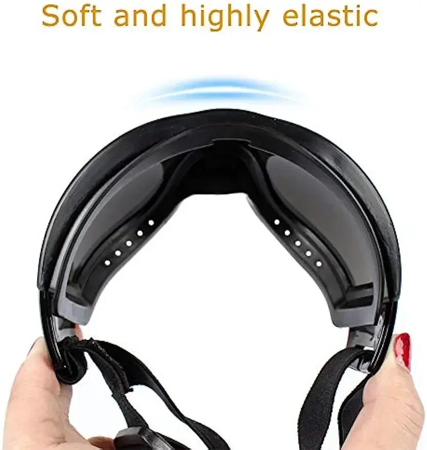 Óculos de sol para cães ajustáveis, óculos de sol anti-uv, proteção para os olhos, preto, amplamente utilizado, suprimentos para cães de estimação