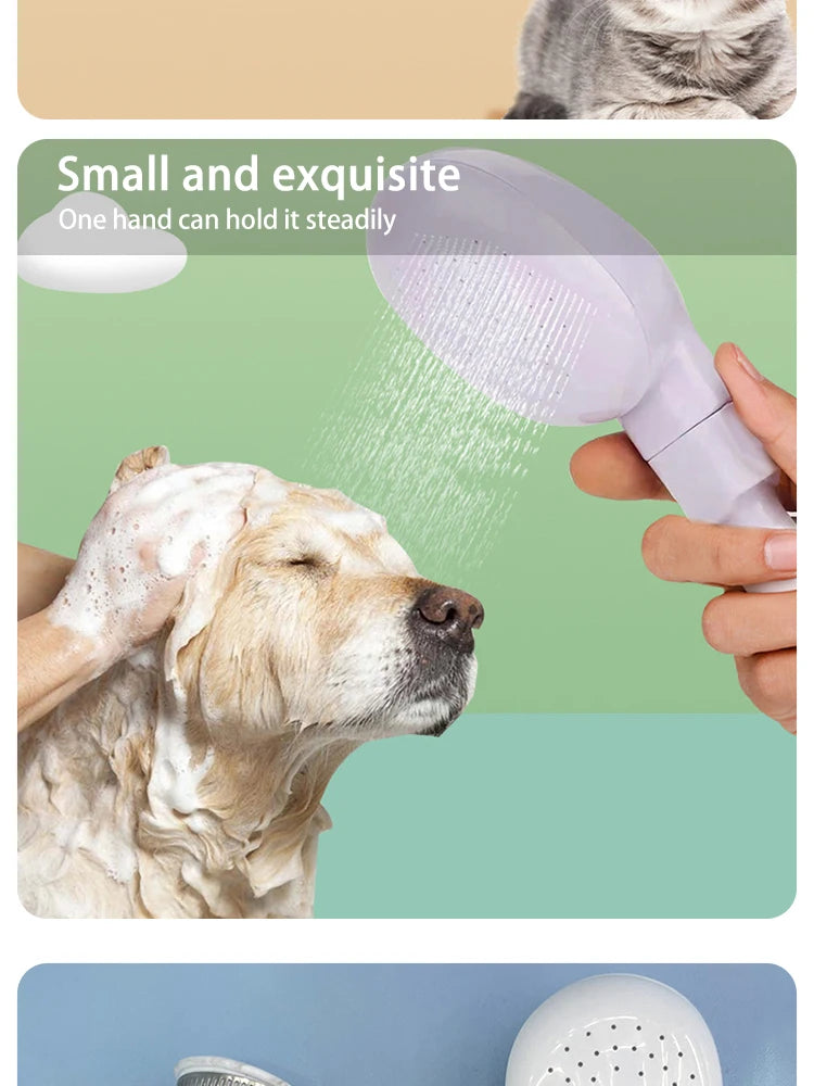 Chuveiro de banho para animais de estimação, chuveiro multifuncional para cães e gatos, fácil banho, pulverizador de jardim, limpeza de animais de estimação, ferramentas de limpeza, suprimentos
