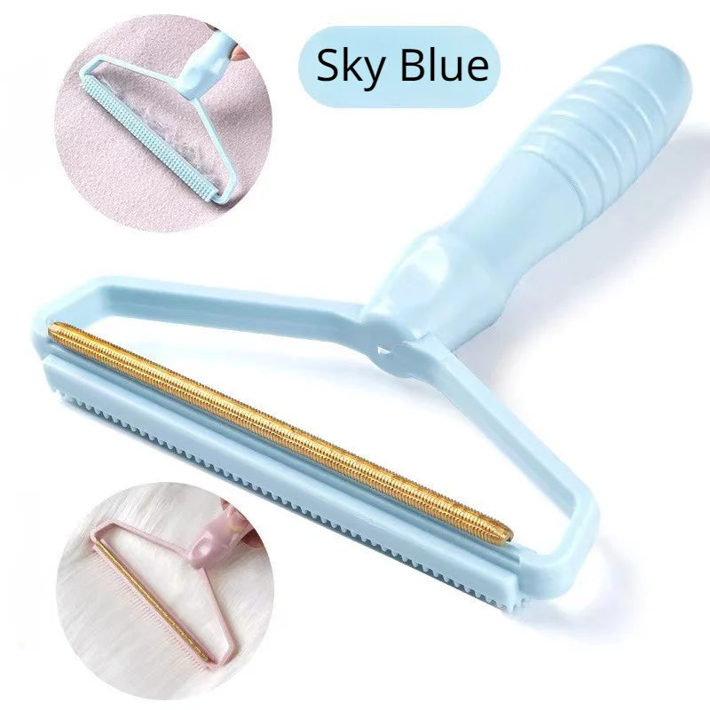 Escova removedora de pelos de animais de estimação, portátil, silicone, dupla face, escova de cabelo de animais de estimação, limpador de lã, ferramenta de escova de limpeza, produtos para animais de estimação