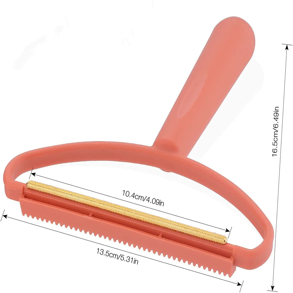 Escova removedora de pelos de animais de estimação, portátil, silicone, dupla face, escova de cabelo de animais de estimação, limpador de lã, ferramenta de escova de limpeza, produtos para animais de estimação