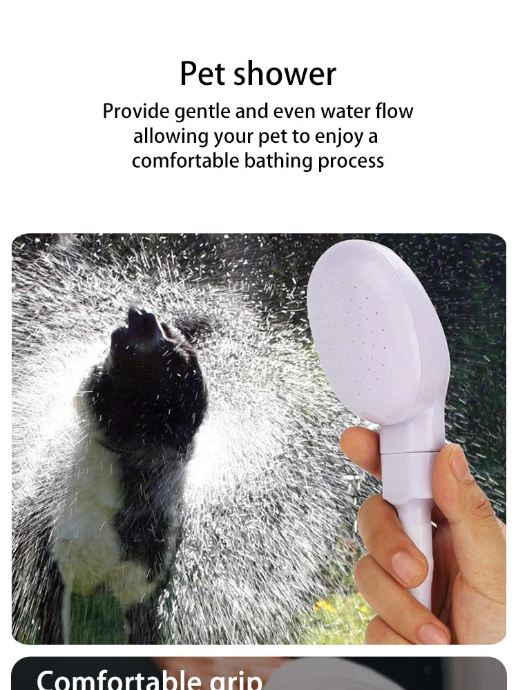 Chuveiro de banho para animais de estimação, chuveiro multifuncional para cães e gatos, fácil banho, pulverizador de jardim, limpeza de animais de estimação, ferramentas de limpeza, suprimentos