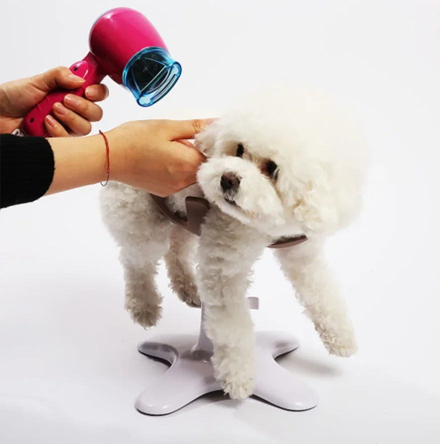 Mesa de cuidados e aliciamento para chuveiro de animais de estimação, rack auxiliar fixo para cães, secador de cabelo especial para banho de animais de estimação, suporte fixo para animais de estimação pequenos e médi