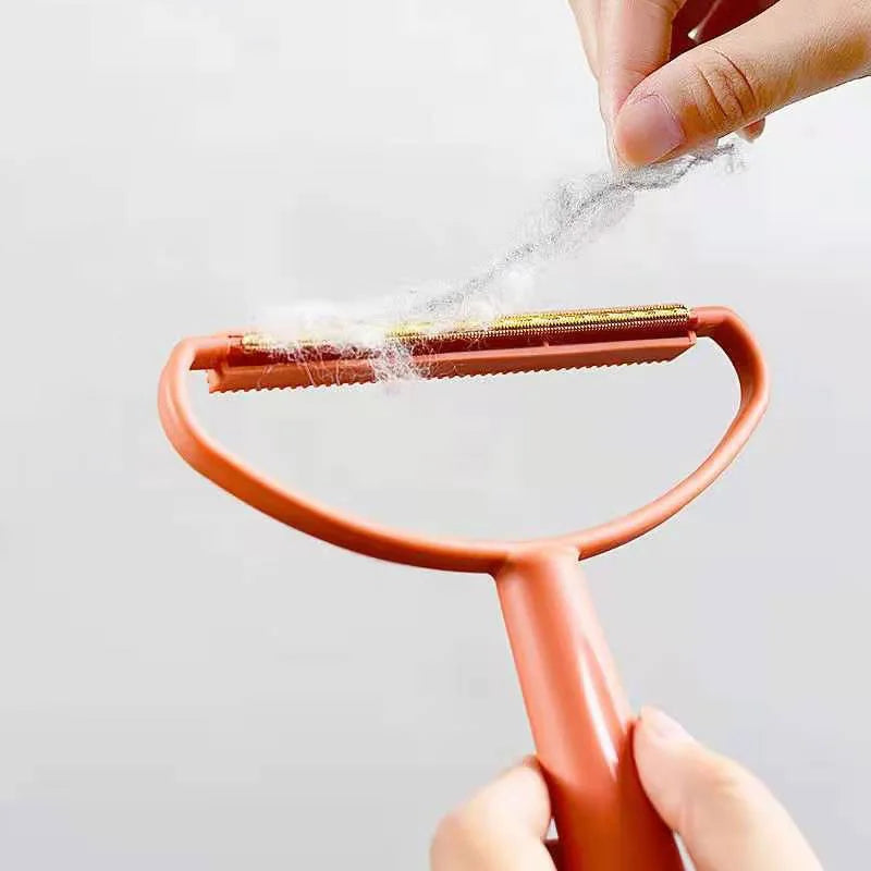 Escova removedora de pelos de animais de estimação, portátil, silicone, dupla face, escova de cabelo de animais de estimação, limpador de lã, ferramenta de escova de limpeza, produtos para animais de estimação