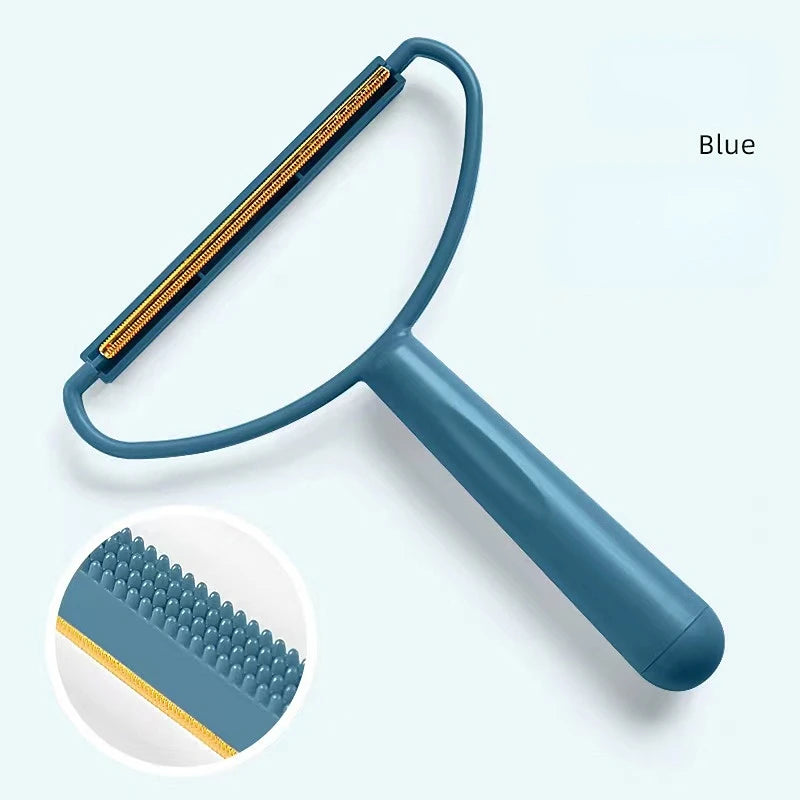 Escova removedora de pelos de animais de estimação, portátil, silicone, dupla face, escova de cabelo de animais de estimação, limpador de lã, ferramenta de escova de limpeza, produtos para animais de estimação
