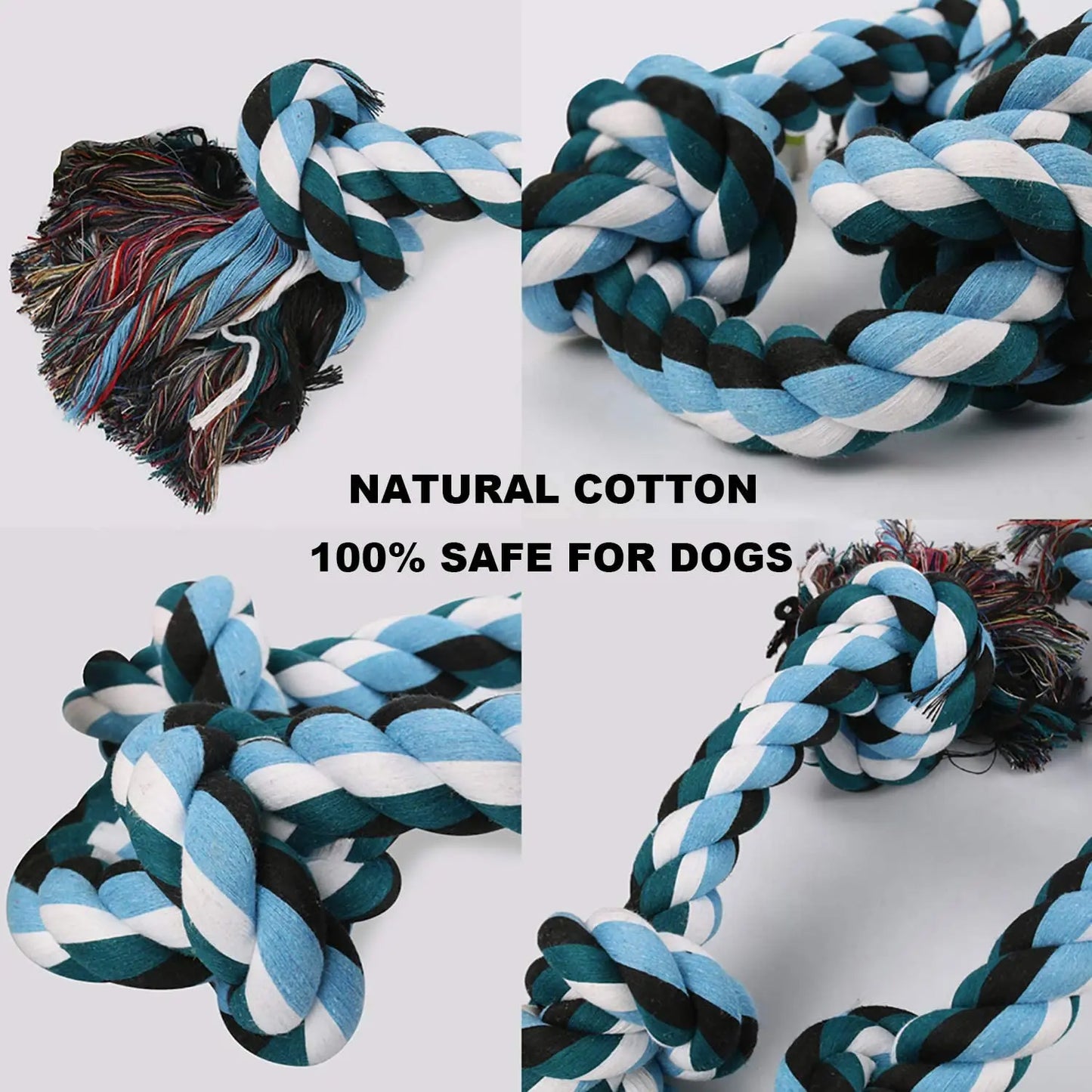 Cão mordida corda brinquedos pet moagem dente brinquedos corda de algodão material inofensivo cães brinquedos de limpeza de dentes pet cão corda brinquedos