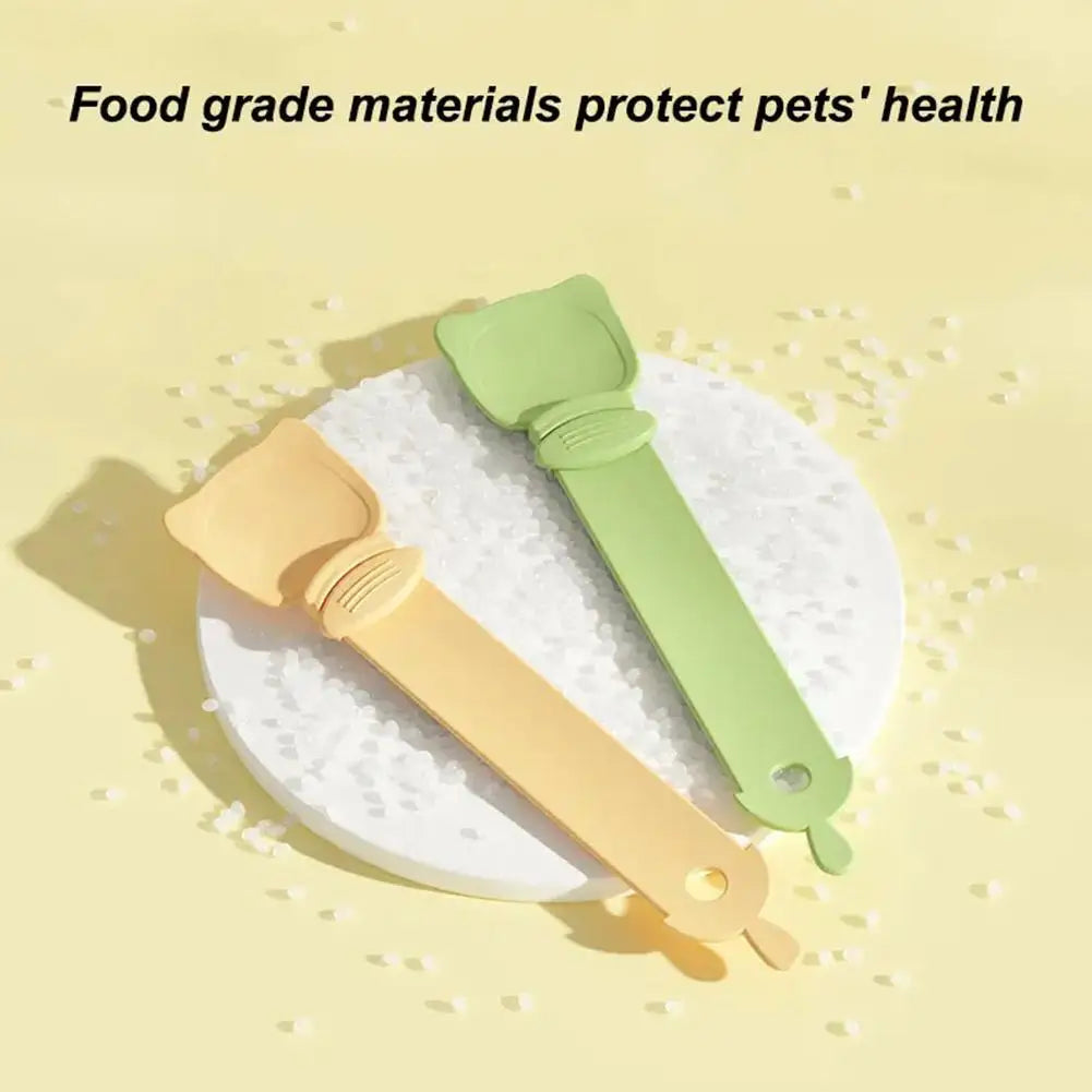 Colher de alimentação para animais de estimação colher de comida gato tira espremedor alimentador dispensador dentro de filhote de cachorro gatinho lanche colher de comida líquida gatinho suprimentos para animais de esti