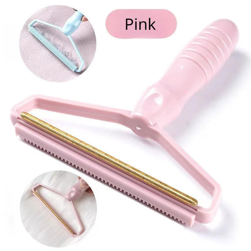 Escova removedora de pelos de animais de estimação, portátil, silicone, dupla face, escova de cabelo de animais de estimação, limpador de lã, ferramenta de escova de limpeza, produtos para animais de estimação