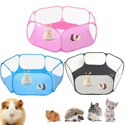 Pet Cercadinho Portátil moda Aberto Indoor / Outdoor Pequeno Animal Gaiola Jogo Playground Cerca para Hamster Chinchilas Guiné-Porcos F