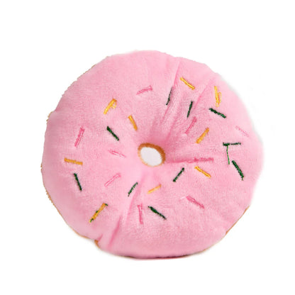 Donuts brinquedos para gatos de estimação cães squeaker brinquedos de pelúcia produtos para cães duráveis brinquedos de rangido para cães pequenos filhote de cachorro produtos para animais de estimação ty0067