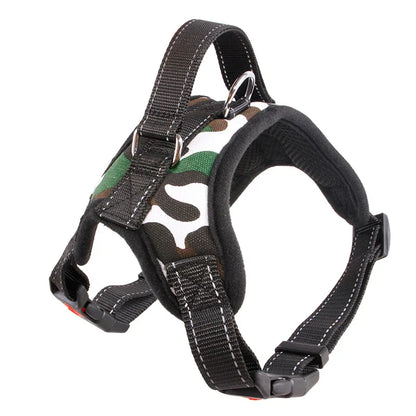 Coleira de nylon resistente para animais de estimação, coleira ajustável acolchoada extra grande, médio e pequeno, colete husky, produtos para cães grandes