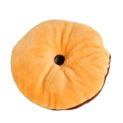Donuts brinquedos para gatos de estimação cães squeaker brinquedos de pelúcia produtos para cães duráveis brinquedos de rangido para cães pequenos filhote de cachorro produtos para animais de estimação ty0067
