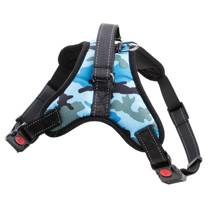 Coleira de nylon resistente para animais de estimação, coleira ajustável acolchoada extra grande, médio e pequeno, colete husky, produtos para cães grandes