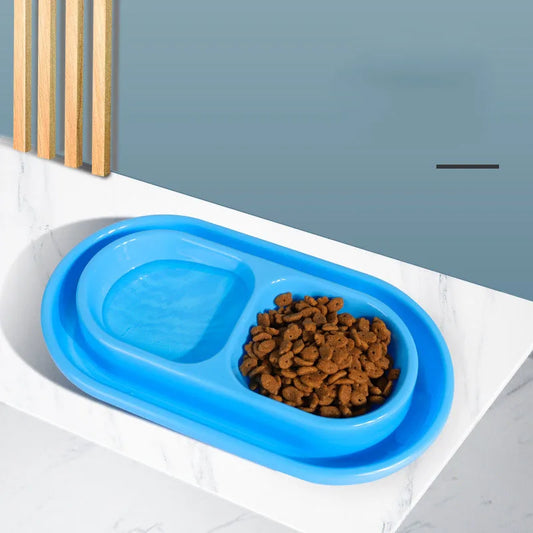 Alimentação de animais de estimação tigelas duplas plástico anti formigas comida alimentador de água para cães gatos filhote de cachorro automático alimentador de cão dispensador karate para formigas