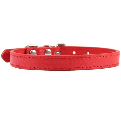Colar de couro colorido para cachorro, gato e gatinho, colar personalizado com nome, acessórios para animais, arnês