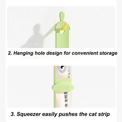 Colher de alimentação para animais de estimação colher de comida gato tira espremedor alimentador dispensador dentro de filhote de cachorro gatinho lanche colher de comida líquida gatinho suprimentos para animais de esti