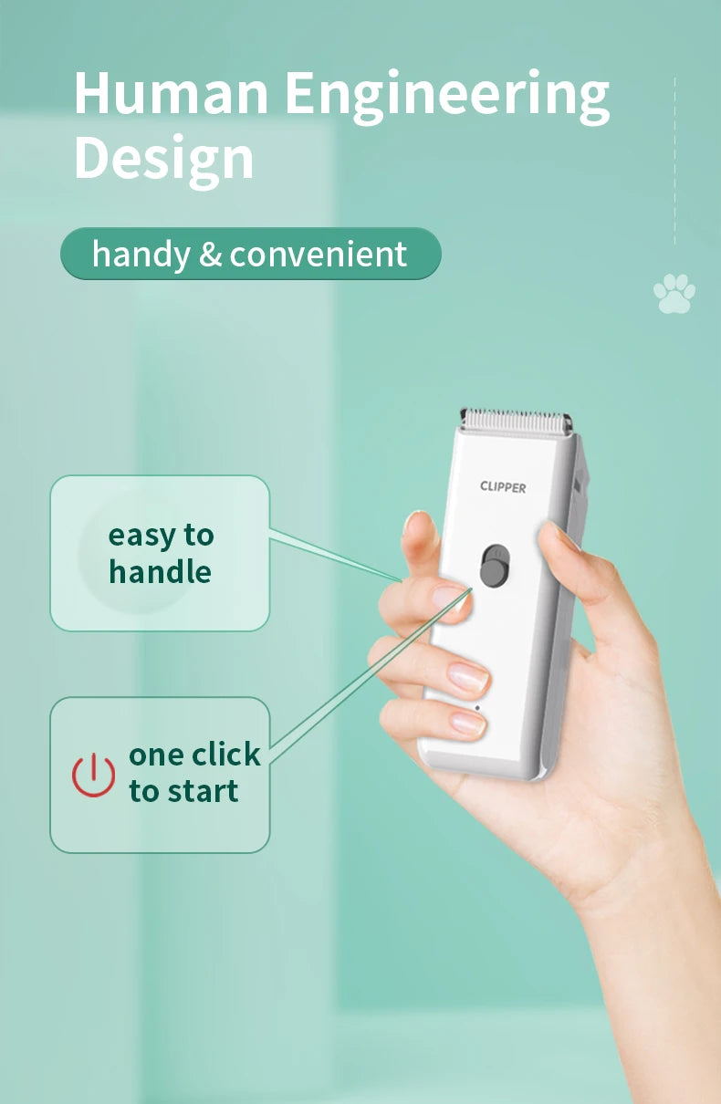 Hospital de aliciamento de animais de estimação para cães e gatos, tesoura elétrica de baixo ruído, elétrica à prova d'água, barbear profissional sem fio