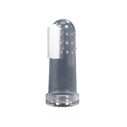 Escova de dentes de silicone para animais de estimação, escova de dentes para cães e gatos, acessórios para limpeza oral de dentes de animais de estimação, além de perros