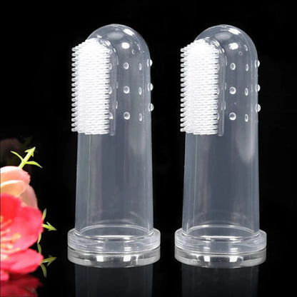 Escova de dentes de silicone para animais de estimação, escova de dentes para cães e gatos, acessórios para limpeza oral de dentes de animais de estimação, além de perros