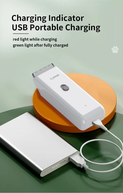 Hospital de aliciamento de animais de estimação para cães e gatos, tesoura elétrica de baixo ruído, elétrica à prova d'água, barbear profissional sem fio