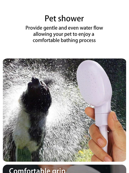 Chuveiro de banho para animais de estimação, chuveiro multifuncional para cães e gatos, fácil banho, pulverizador de jardim, limpeza de animais de estimação, ferramentas de limpeza, suprimentos