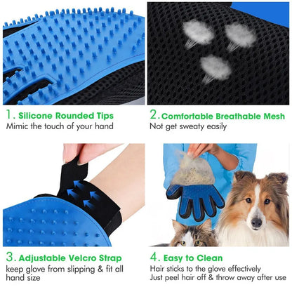 Moda borracha escova de banho para animais de estimação brinquedos para cães proteção ambiental luva de silicone para massagem de animais de estimação para cães e gatos acessórios para animais de estimação
