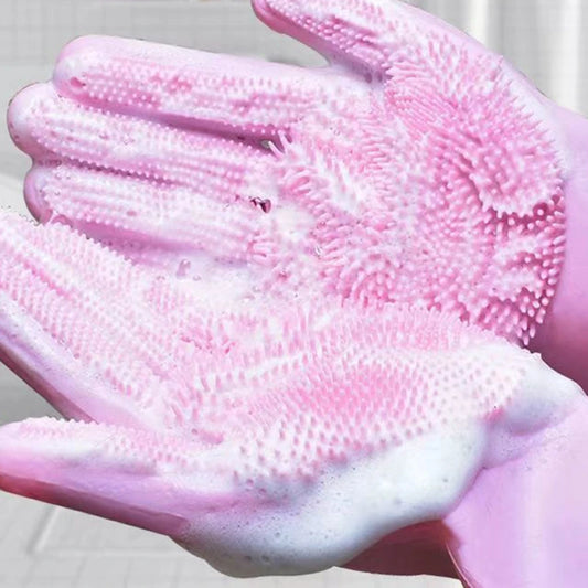 Luvas de banho para animais de estimação, shampoo para banho de cães e gatos, massagem, limpeza, esponja, silicone, luva de remoção de pelos